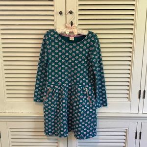 Gymboree knit dress with fox print, size 8